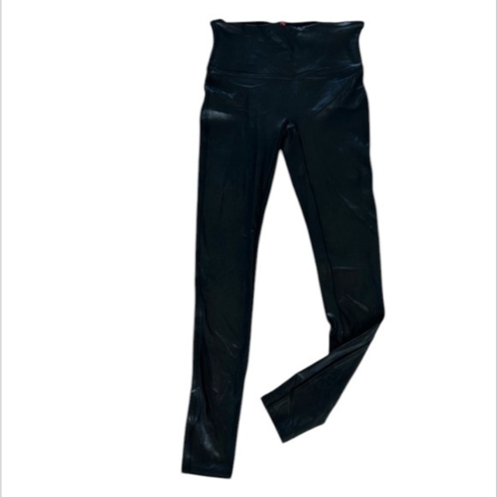 Spanx Faux Leather Leggings 2437 black size medium